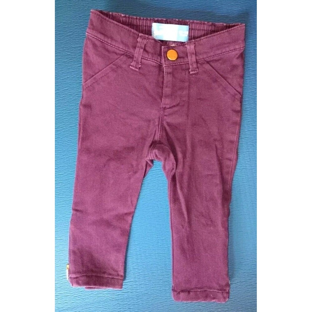 Pants 12 months Girls Old Navy jeans purple skinny ankle Zippers baby